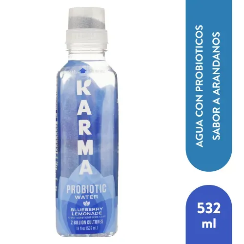 Agua Probioticos y Vitaminas Karma sabor arándanos - 532 ml