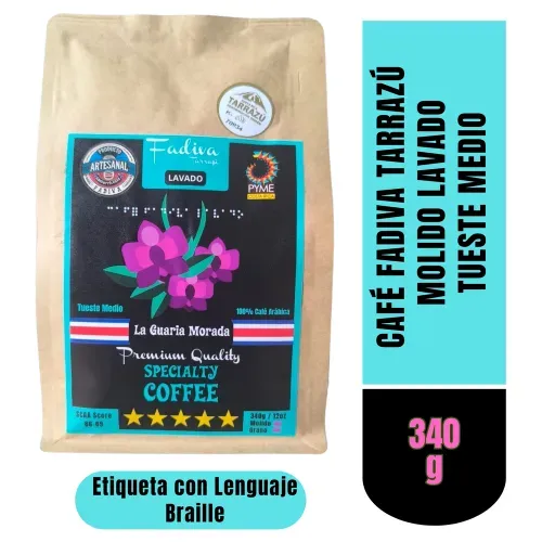 Café de Especialidad Fadiva Tarrazú Molido Lavado - 340 g