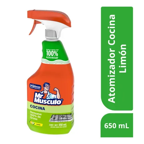 Desengrasante Mr. Músculo Limpiador Líquido para Cocinas Limón - 650 ml