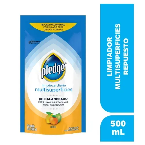 Limpiador Multisuperficies Pledge Cítrico Repuesto - 500 ml