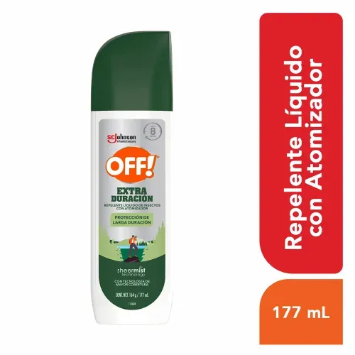 Repelente De Insectos OFF! Líquido Con Atomizador Extra Duración - 177 ml