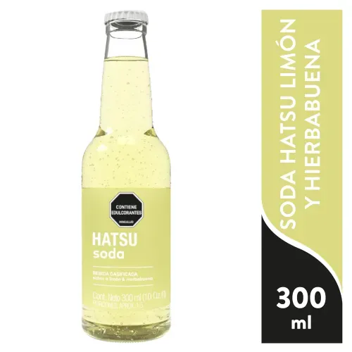 Soda Hatsu Limon Hierba Buena 300ml