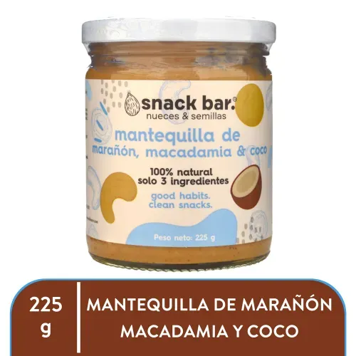 Mant De Mara Maca y Coco Snackbar 225g