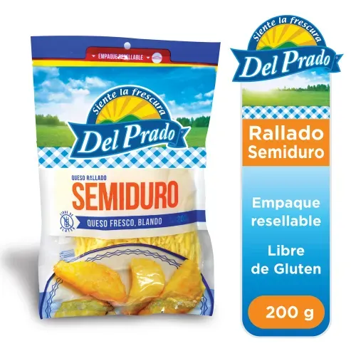 Queso semiduro Del Prado rallado - 200 g