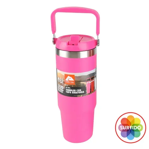Botella Ozark Trail insulada con tapa giratoria capacidad 30 oz