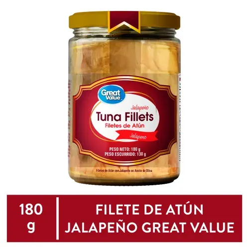 Filetes De Atún Great Value Con Jalapeño - 180 g