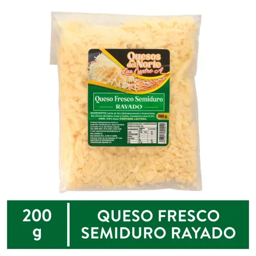 Queso rallado Quesos del Norte semiduro - 200 g