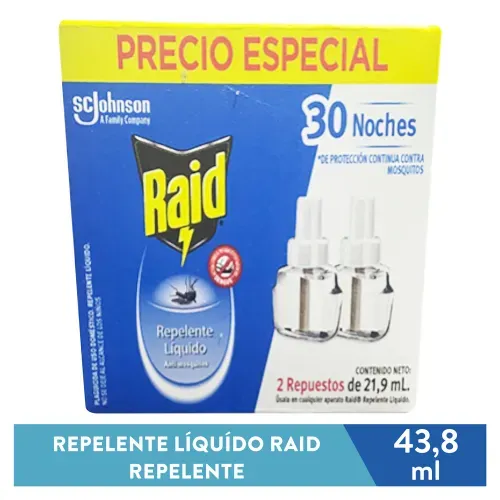 Repelente Pack Raid 30 Noches 43ml