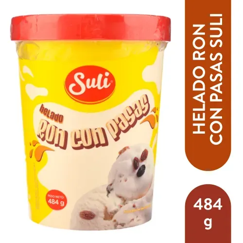 Helado Sabemas ron con pasas - 484 g