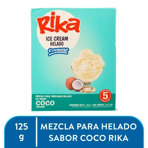 Mezcla En Polvo Helado Rika Coco 125 g
