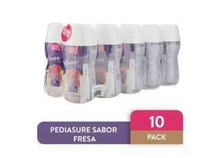 Complemento Nutricional Pediasure Peptigro Fresa 10 Pack -2200 ml