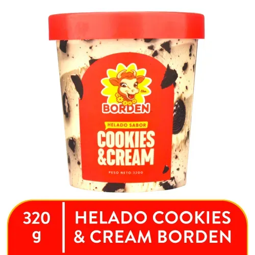 Helado Cookie And Cream Borden 320g