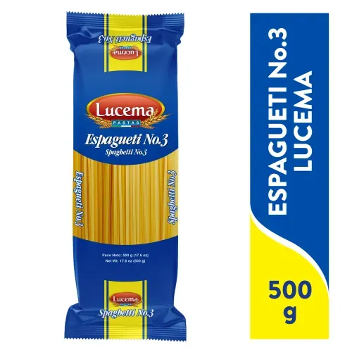 Pasta Espagueti Lucema No.3 - 500 g