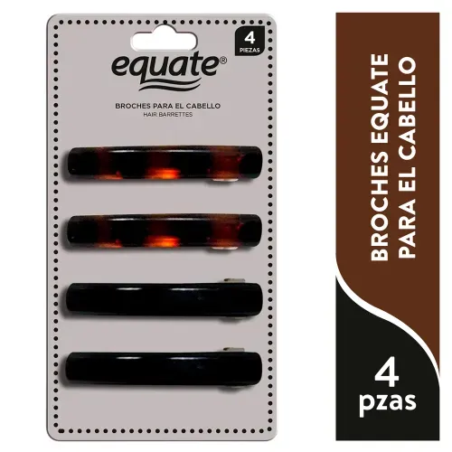 4 Pack Broches Equate Para Cabello