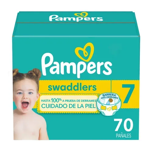 Pañales Pampers Swaddlers Etapa 7 Libre de Derrames - 70 Uds