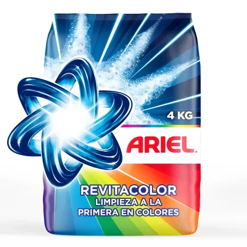 Detergente en Polvo Ariel Revitacolor - 4 kg
