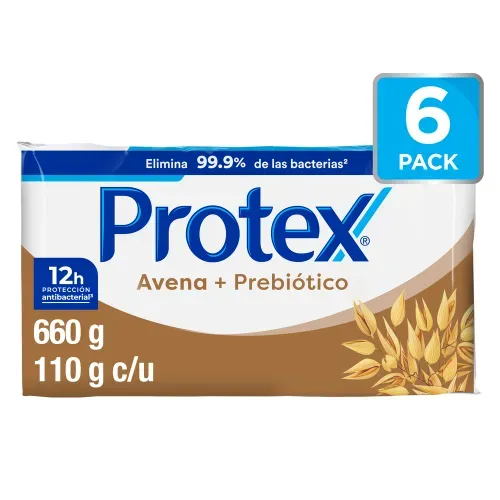 Jabón de Tocador Antibacterial Protex Avena 110 g 6 Pack