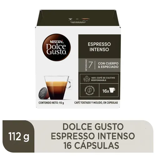 Café Nescafé Dolce Gusto Espresso Intenso Caja 16 Cápsulas - 112 g