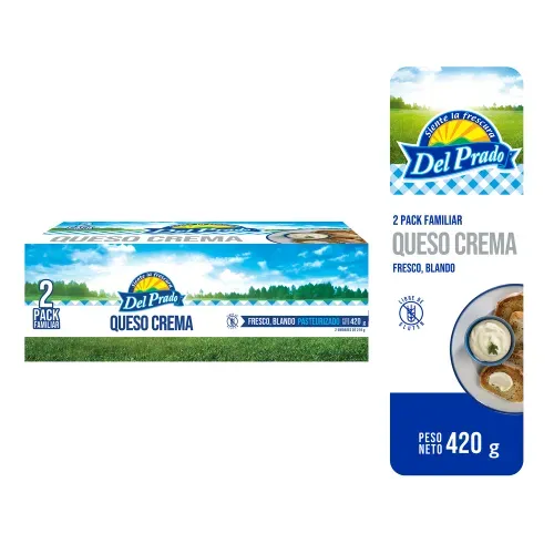 Queso Crema del Prado familiar 2 pack - 420 g