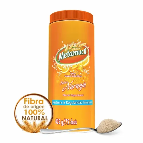 Polvo Soluble Metamucil Regular Sabor Naranja - 425 g