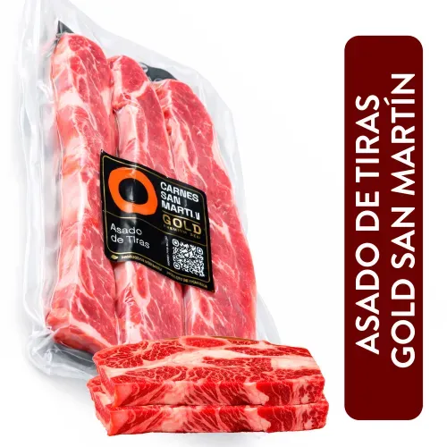 Asado De Tiras Gold San Martin 1 Kg