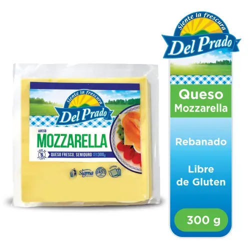 Queso mozarella Del Prado rebanado - 300 g