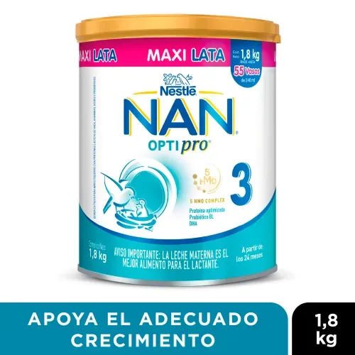 Alimento Lácteo NAN® OPTIPRO® 3 Lata 1.8kg