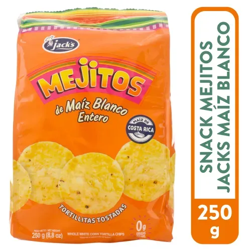 Snack Jack´s Mejitos Tortillas De Maíz Blanco - 250g