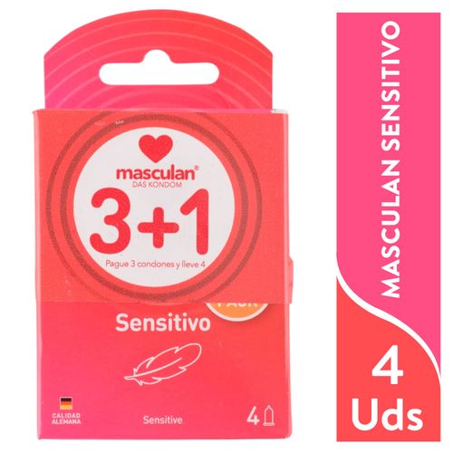 Masculan Sensitivo x 4uds