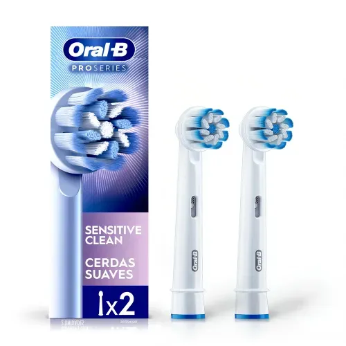Cepillo Dental Eléctrico Repuesto Oral-B Sensitive Clean Suave - 2 Uds