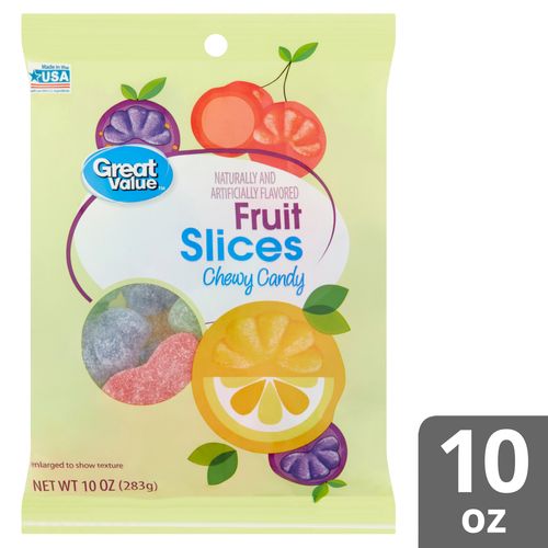 Dulce Great Value Confite Duro De Frutas - 283gr