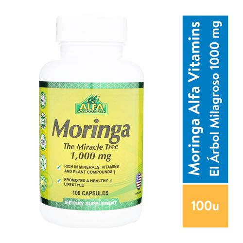 Cápsulas Farma Vitamins de moringa frasco 100 cápsulas - Precio indicado por frasco