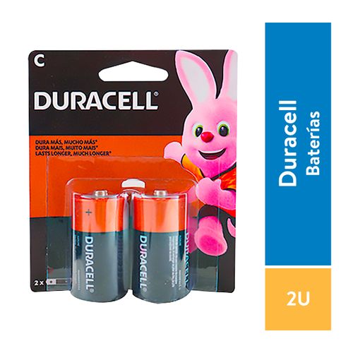Pila Alcalina Duracell Blister C - 2 unidades