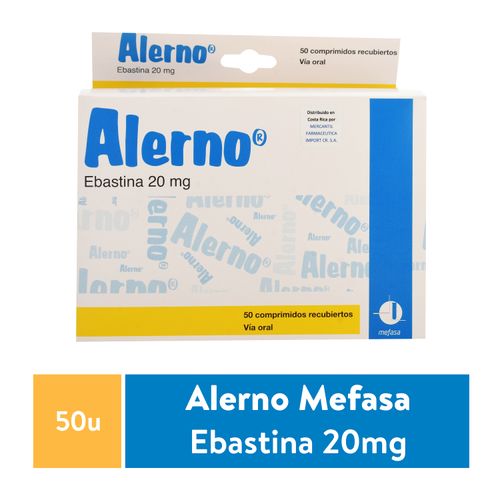 Alerno 20 mg caja 50 comprimidos - Precio indicado por comprimido