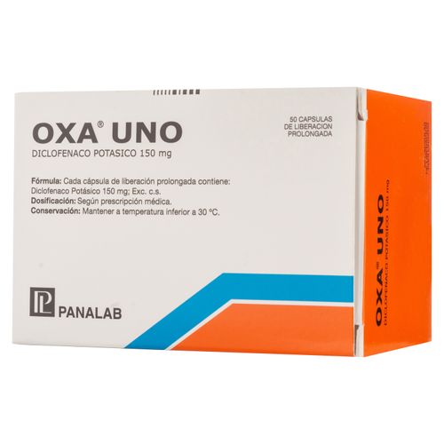 Oxa Uno 150 mg caja 50 cápsulas - Precio ndicado por cápsula