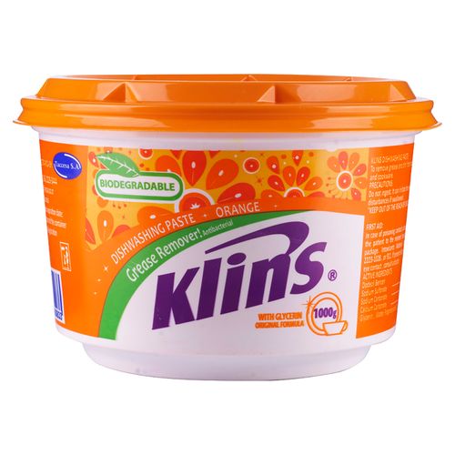 Lavaplatos Klins Crema Naranja - 1000 g