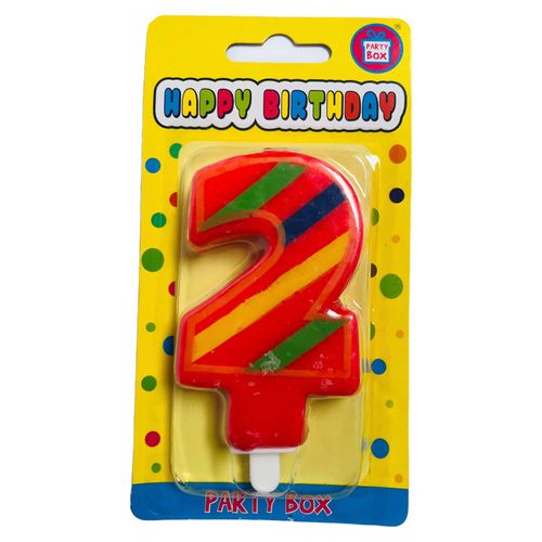 Vela Fantasy Colores No2 - Unidad