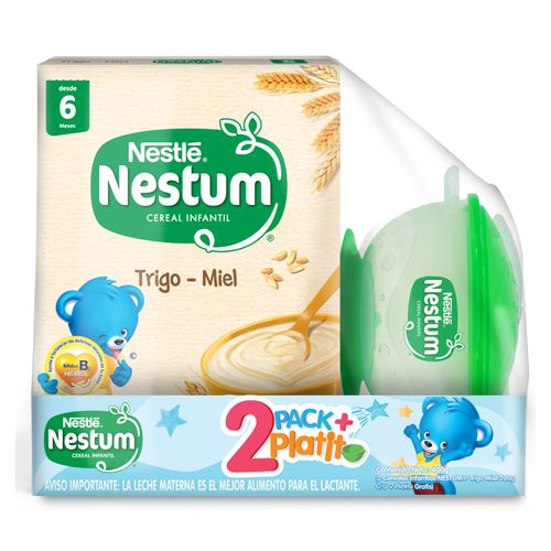 NESTUM® 2 Pack Trigo Miel 200g + Plato