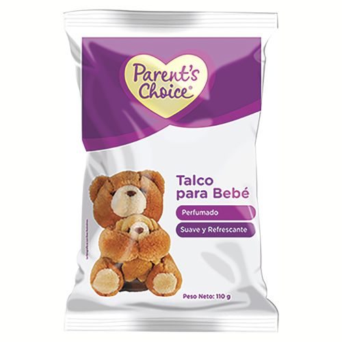 Talco Parent Choice para bebé suave perfumado - 110 g