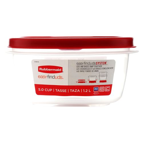Hermetico Rubbermaid Efl Cuadrado 1.2Lt