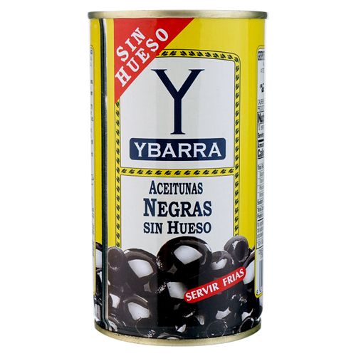 Aceituna Ybarra Negra Sin Hueso Lata -350gr