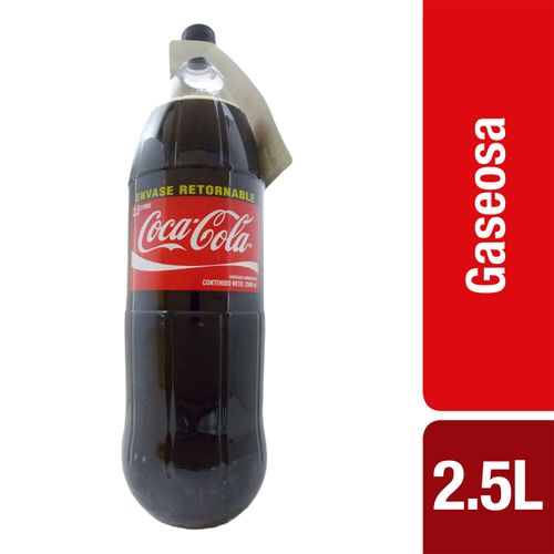 Gaseosa Coca-Cola Sin Azúcar Retornable - 2.5Lt