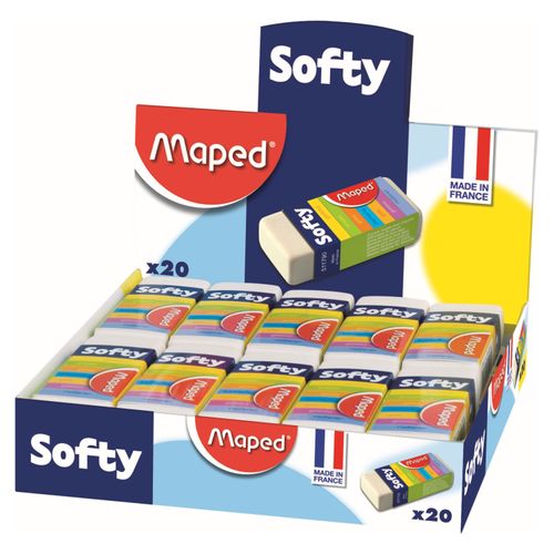 Borrador Maped Blanco Softy Unidad