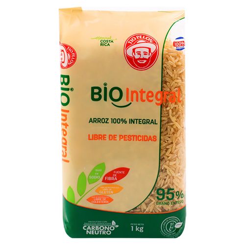 Arroz Bio Integral Tio Pelon 95% Grano Entero -1000 gr