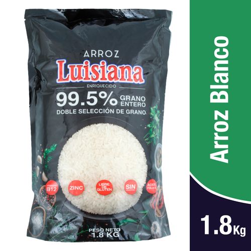 Arroz Luisiana 99/5 Grano Entero Enriquecido - 1800gr