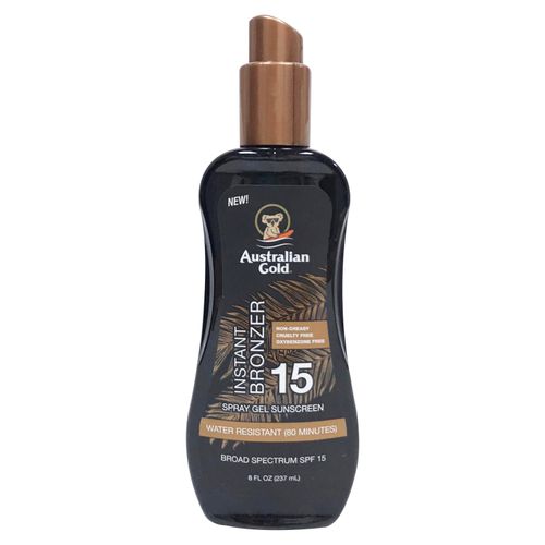 Bronceador Australian Gold spray gel FPS 15 - 237 ml