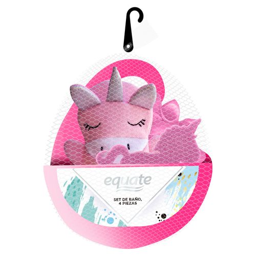 Set Equate Para Baño Esponja Pirata 4 Piezas