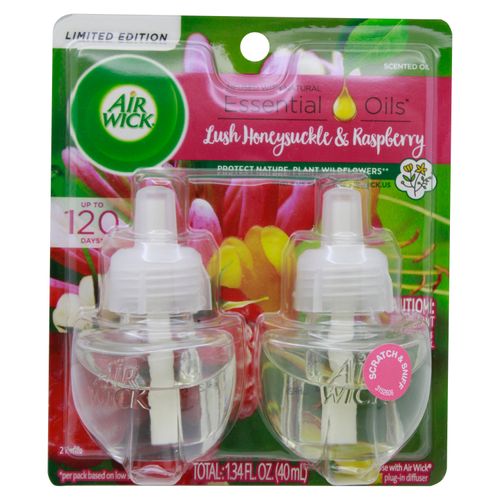 2 Pack Aromatizante Airwick Repuesto Eléctrico Raspberry -40ml
