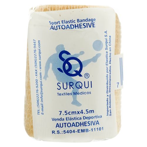 Venda Autoadhesiva Surqui 7.5cm x 4m Beige, Precio indicado por unidad