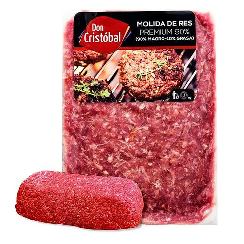Carne Molida De Res Don Cristobal, 10% Grasa, Empacado